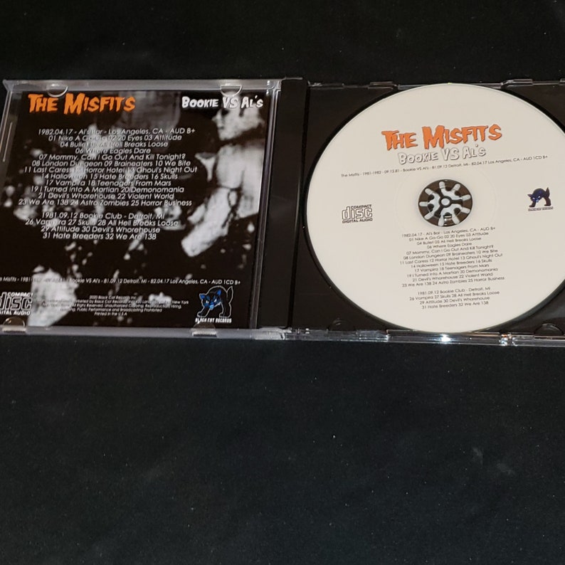 Misfits 1 CD Bookie VS Al's Two shows Detroit 81 and LA 82 Danzig Samhain image 4