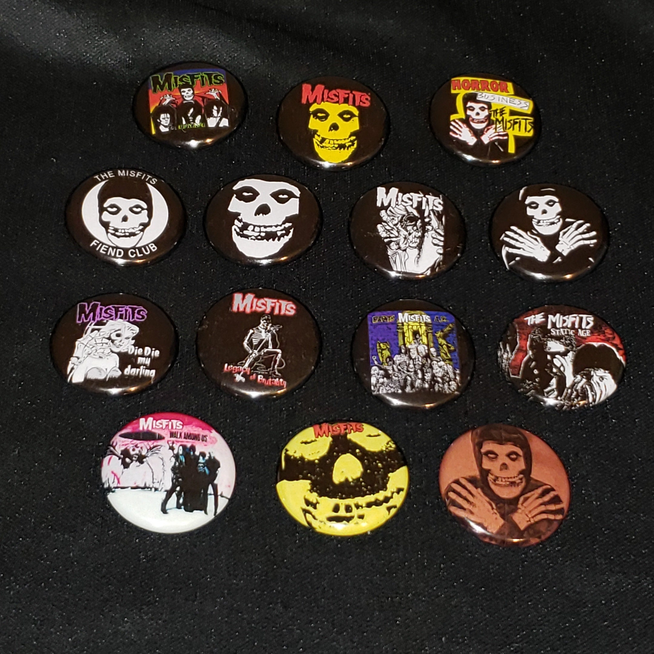 14 Misfits Buttons 1 Inch Pin Mini Vinyl LP Button Pins Danzig