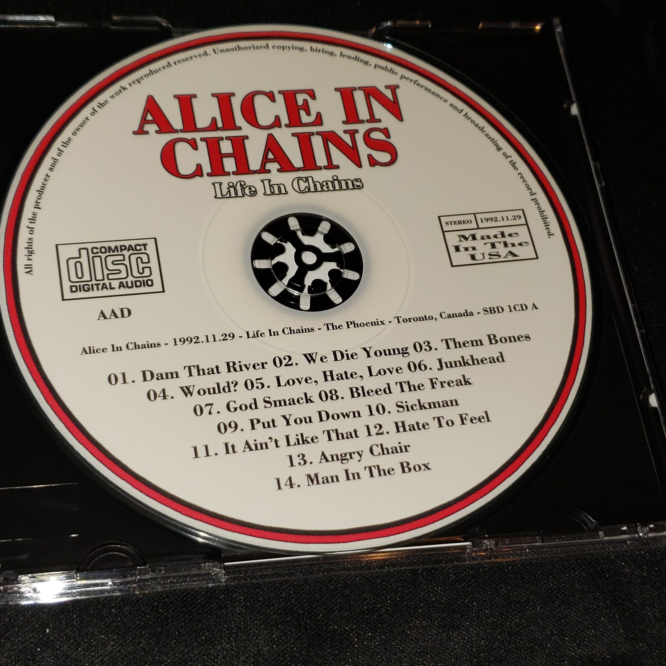 CD-R　Alice In Chains / Layne's Last Show Alice in Chains 1 CD Layne's Last Show Live in Kansas City