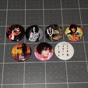 7 Syd Barrett Pink Floyd Buttons 1 Inch Button Pins Solo Mini Pin- Lot A