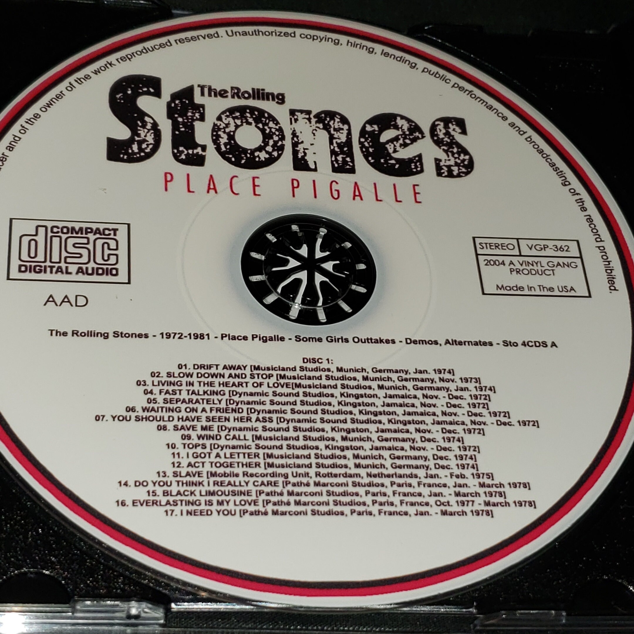 Rolling Stones Live 4 CD 1972-1981 Place Pigalle Some Girls