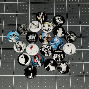 21 Bauhaus Buttons 1 Inch Pin Mini Vinyl LP Button Pins Peter Murphy 80s Goth