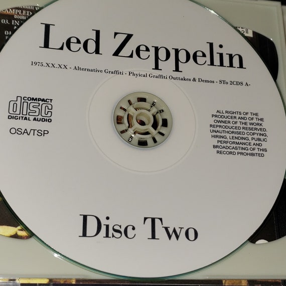Led Zeppelin 2 CD Set Alternative Graffiti Physical Graffiti
