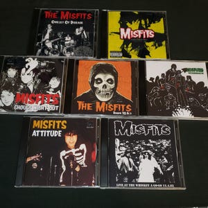 Misfits 7X 1 CD Attitude Go Go Necronomicon Bookie Ghouls 12 Hits Omelet