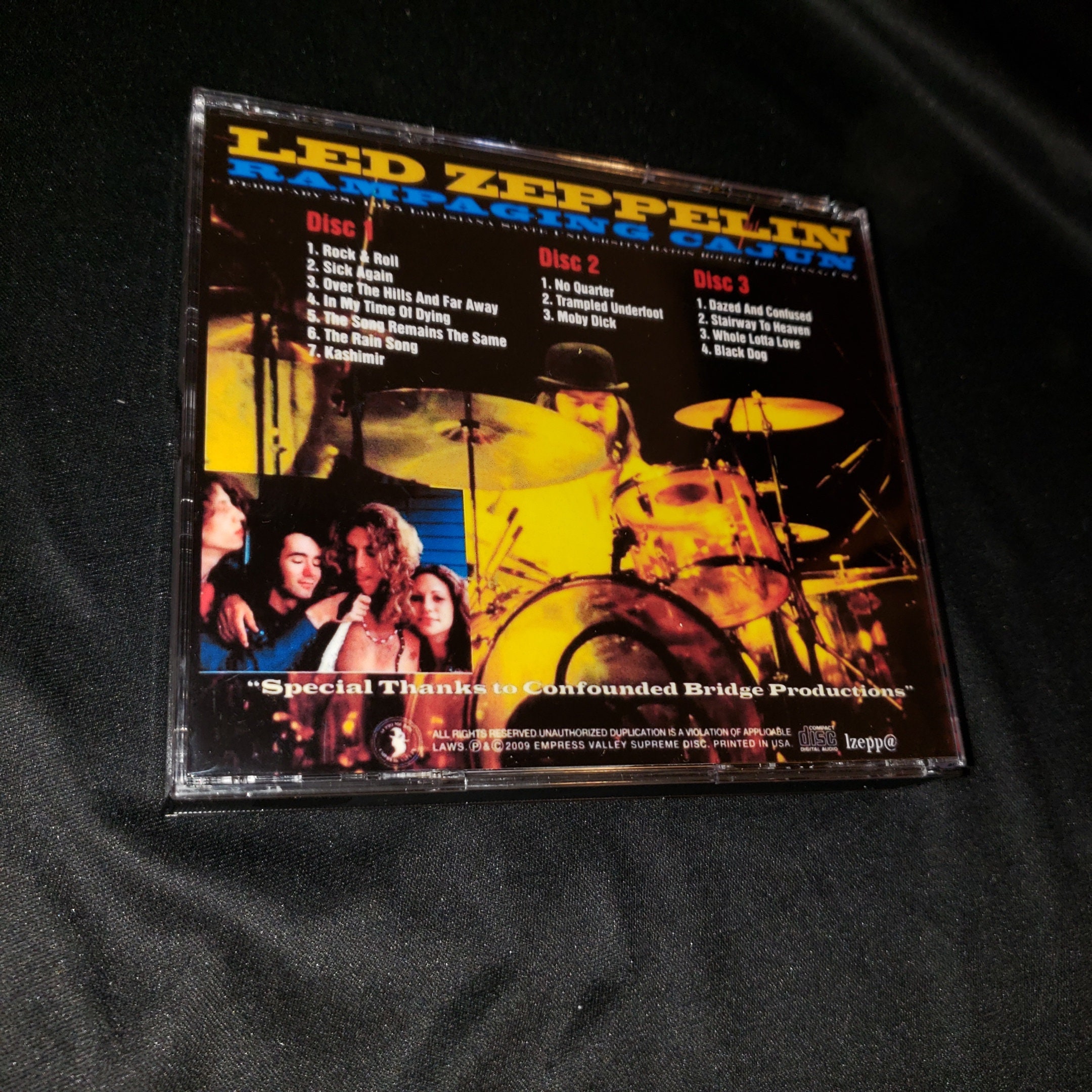 Led Zeppelin 3 CD Set Rampaging Cajun Live Baton Rouge 1975 Led Zeppelin 3 CD Set Rampaging Cajun Live Baton Rouge 1975