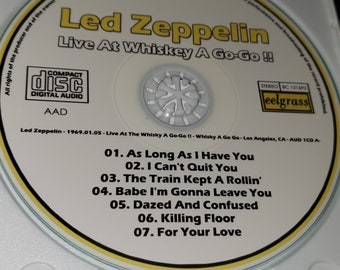 Led Zeppelin Live 1 CD Whiskey A Go-go 1969 Los Angeles CA