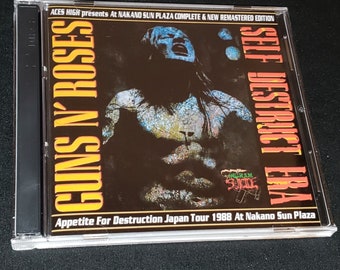 Guns N' Roses Live 2 CD Set Self Destruct Era Live In Tokyo Japan Slash Izzy Steven Duff Axl