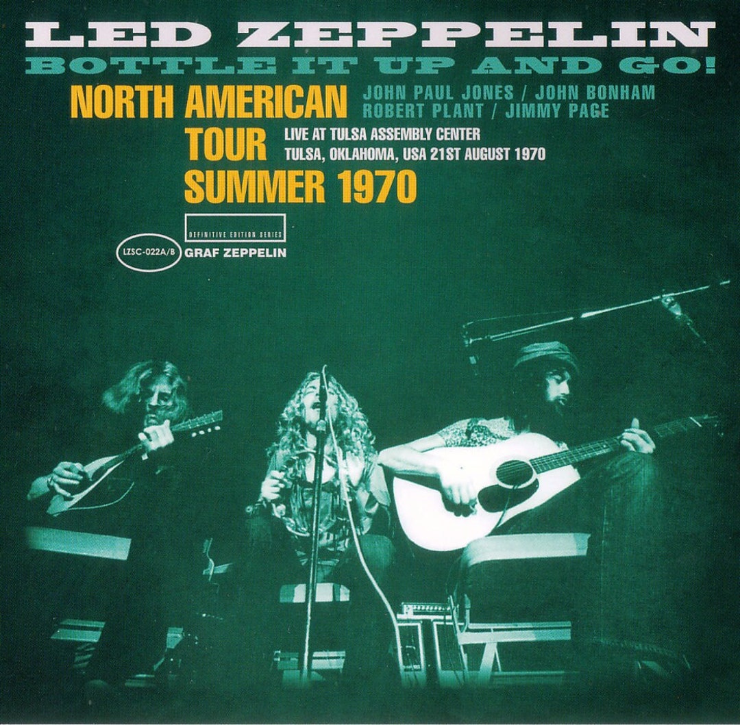 Led Zeppelin Live 2 CD Set Bottle up and Go in 1970 Tulsa OK