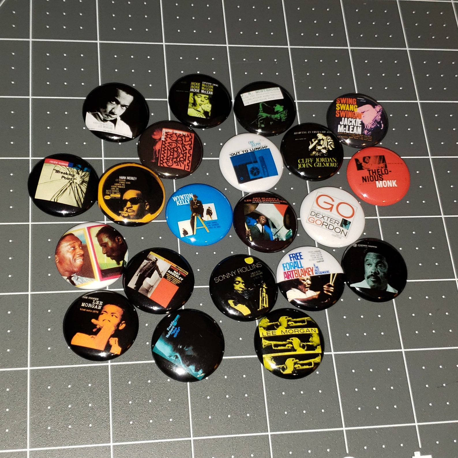 Blue Notes Button 21 Blue Note Buttons 1 Inch Pin Mini Vinyl LP Button Pins Lee | Etsy