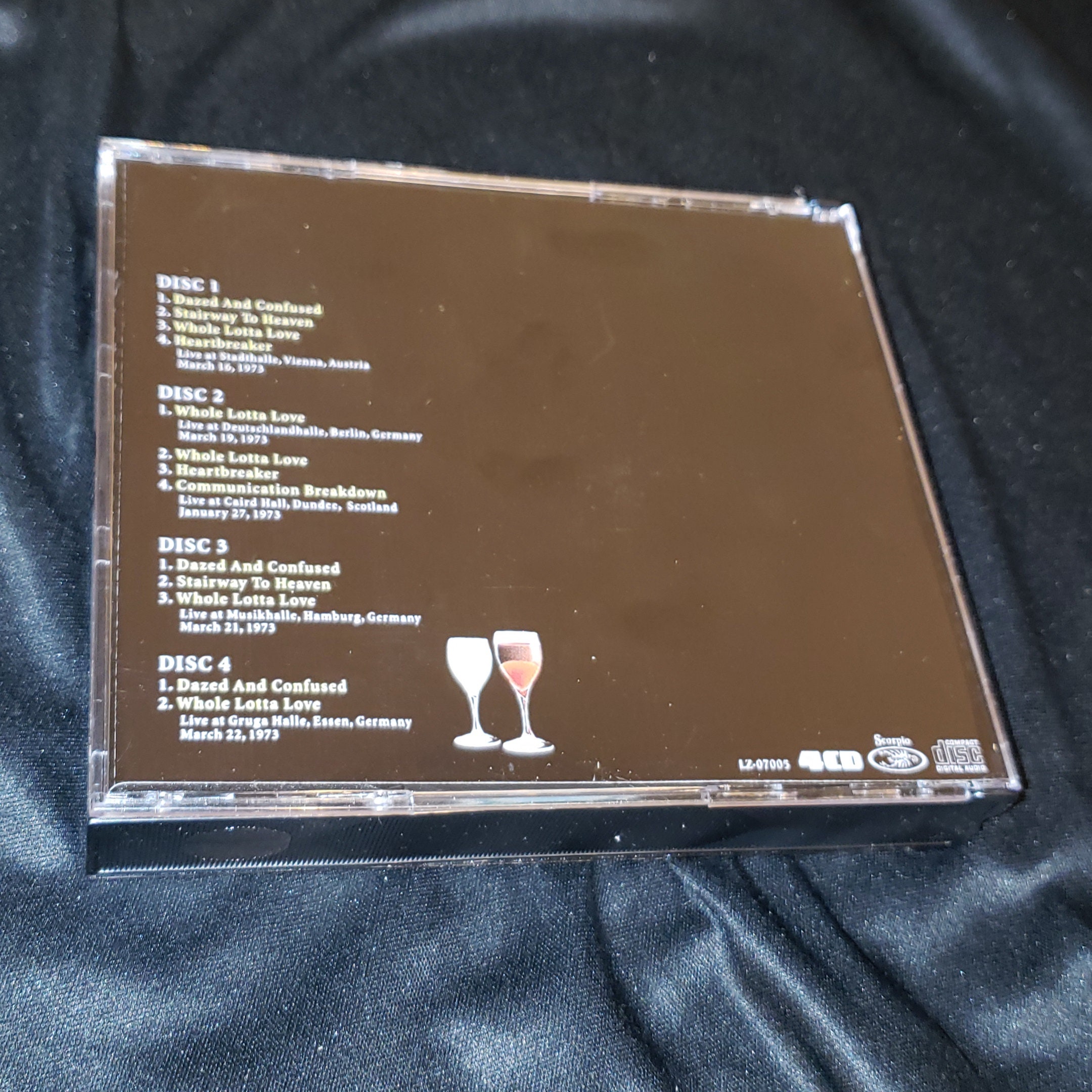 Led Zeppelin 4 CD Set A Soundboard Platter Live in 1973 Comp 