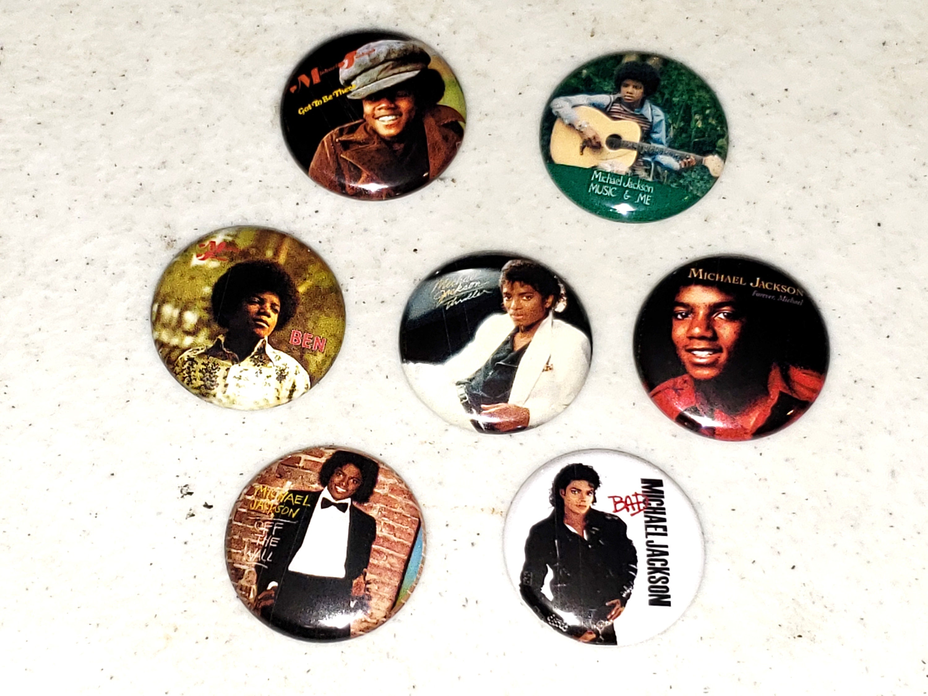 7 Michael Jackson Buttons 1 Inch Button Pin Pins Badge Badges Etsy