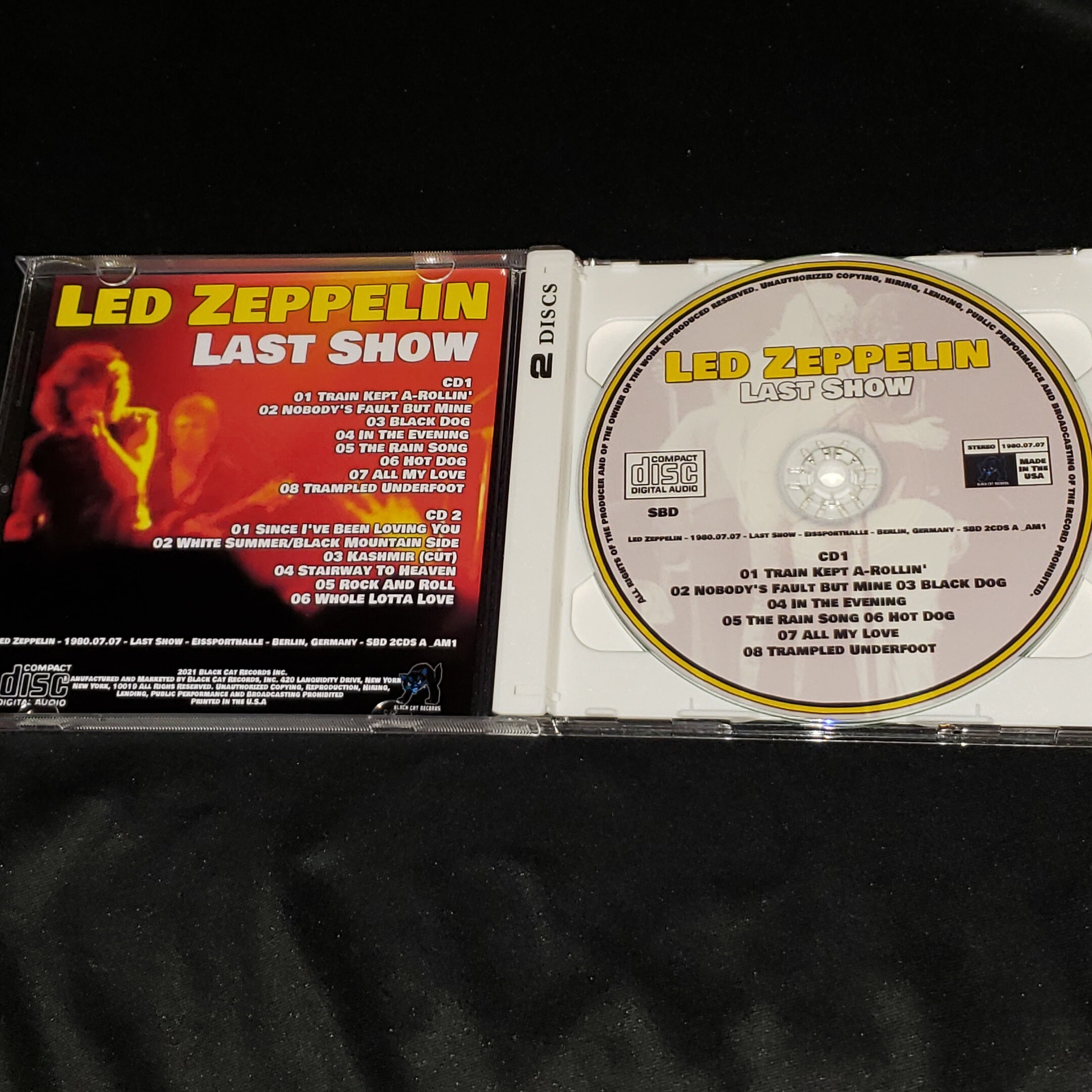 Led Zeppelin Live 2 CD Set Last Show in Berlin, Germany 1980