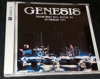 Genesis Live 2 CD set Boston Music Hall 1977 in Boston, MA Phil Collins Steve Hackett