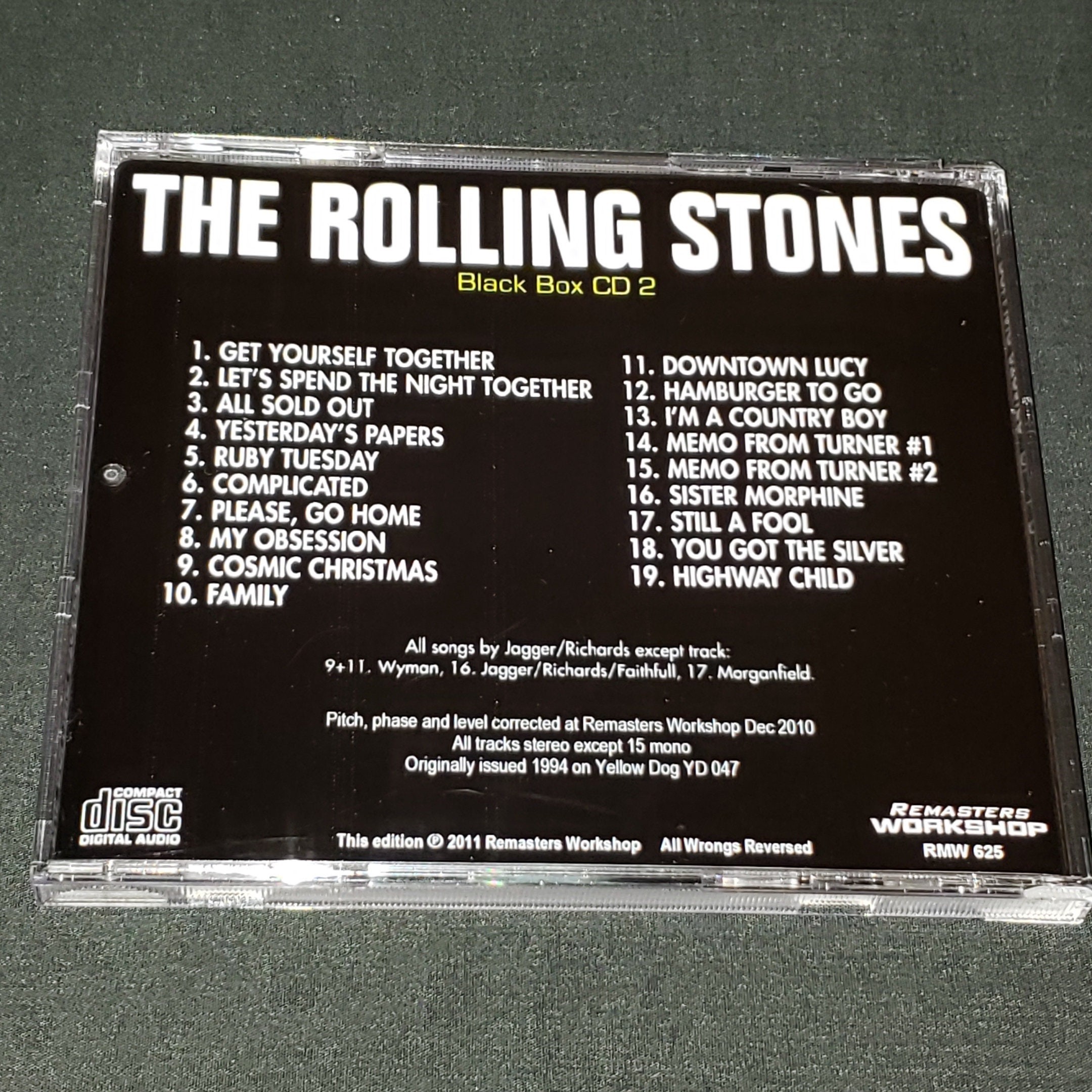 The Rolling Stones 4 CD Black Box 1960s-1970s Studio Outtakes
