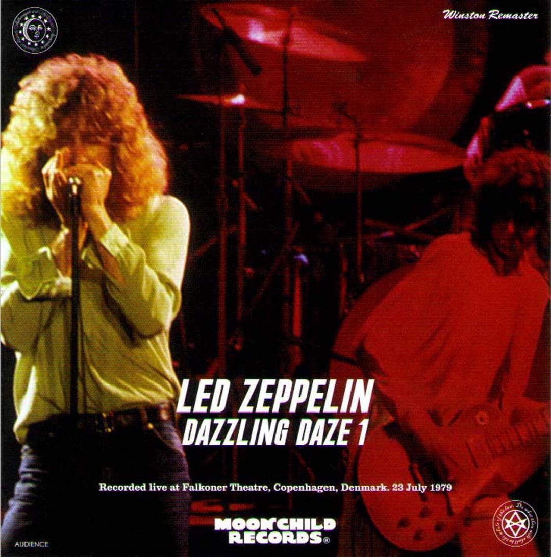 Led Zeppelin Live 2 CD Set Dazzling Daze 1 Live in 1979 Copenhagen 