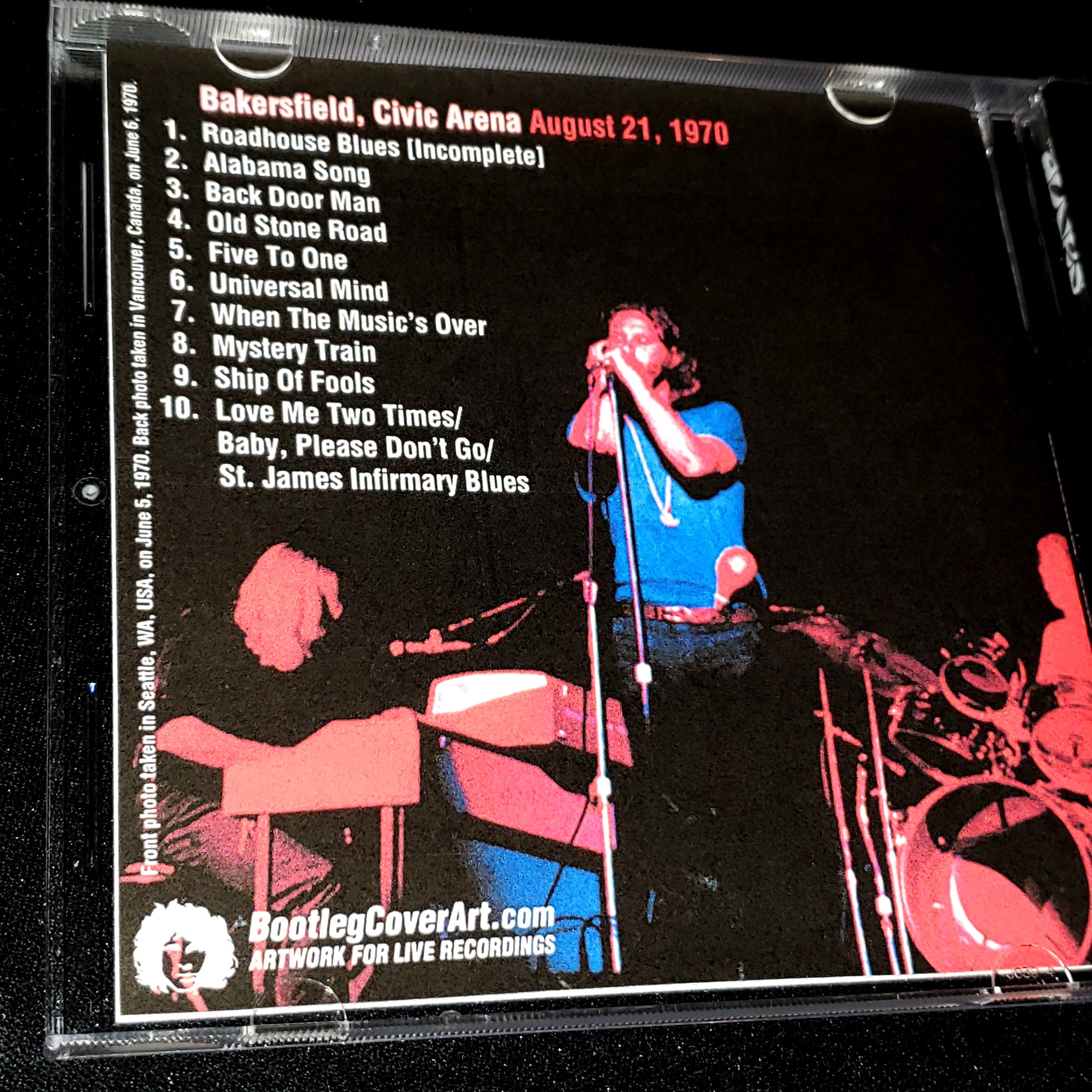 The Doors Live 1 CD Bakersfield 1970 Jim Morrison 5th to Last Show Ex Sound  - Etsy