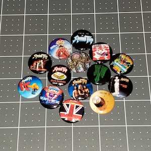 14 Spinal Tap Buttons 1 Inch Pin Mini Vinyl LP Buttons Goes to 11 Shark Sandwich