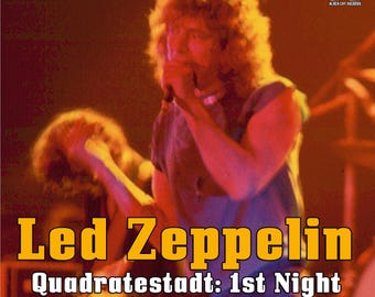 Led Zeppelin Live 2 CD Set Quadratestadt 1st Night Live in Mannheim Germany 1980 Last Tour