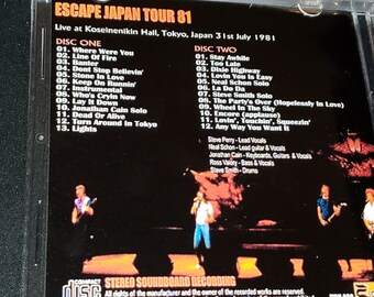Journey Live 2 CD Set the Great Escape Live in Tokyo Japan 1981 W