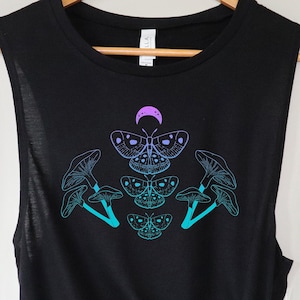 Mushroom Tank Top, Celestial Top, Mystical Tank Top