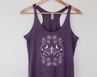 Yoga Tank Top, Butterfly Tank Top for Woman, Boho Top, Comfy Top, Soft Tank Top