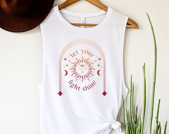 Sun Tank Top, Women's Yoga Top, Boho Tank