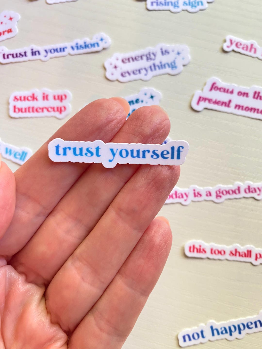 Trust Yourself Sticker - Tiny Inspirational Journal Stickers - Small ...
