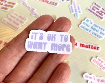 Tiny Sticker Pack - Inspirational Phone Sticker - Tiny Sticker - Cute Sticker - Mini Sticker