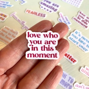 Self Love Sticker - Tiny Sticker Pack - Journal Stickers - Mini Stickers for Planner - Cute Sticker Pack - Sticker Pack for Women