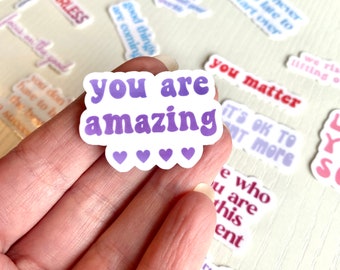 Tiny Sticker Pack - Inspirational Phone Sticker - Tiny Sticker - Cute Sticker - Mini Sticker