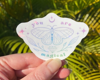 Schmetterling Aufkleber für Laptop - Niedlicher holografischer Aufkleber