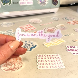 Inspirational Sticker, Manifestation Sticker, Good vibes Sticker, Holographic Sticker for laptop