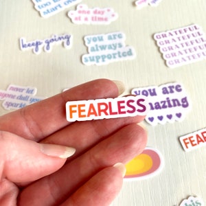 Tiny Sticker Pack - Inspirational Phone Sticker - Empowering Sticker - Cute Sticker - Mini Sticker
