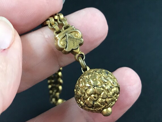 Antique Victorian rolled gold pocket watch dangle… - image 6