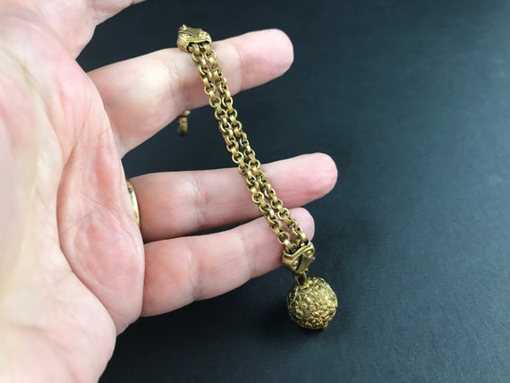 Antique Victorian rolled gold pocket watch dangle… - image 3