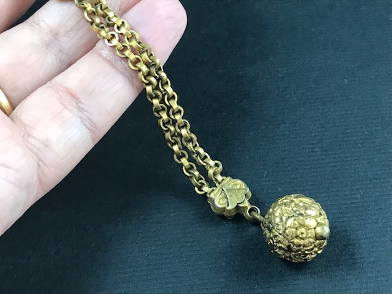 Antique Victorian rolled gold pocket watch dangle… - image 4