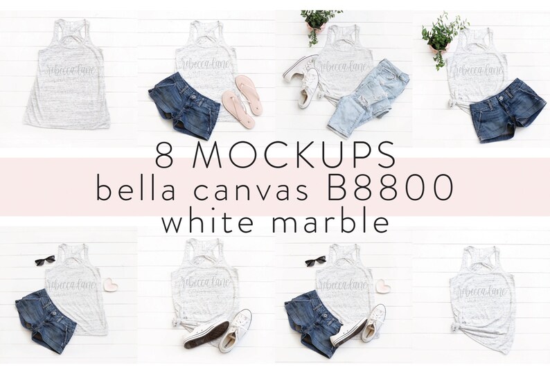 Download ON SALE Bella Canvas B8800 shirt Mockup bundle tank top | Etsy