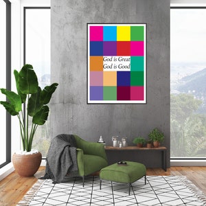 God is Great God is Good Wall Art Christian Wall Art DOWNLOAD PRINT