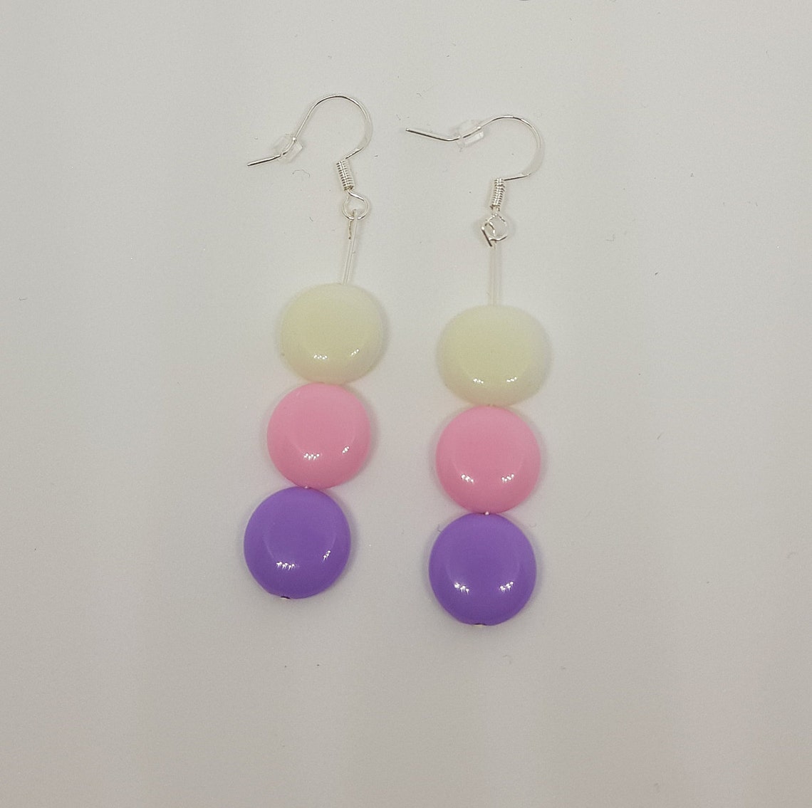 Pastel Earrings Beaded Earrings Colour Options Etsy