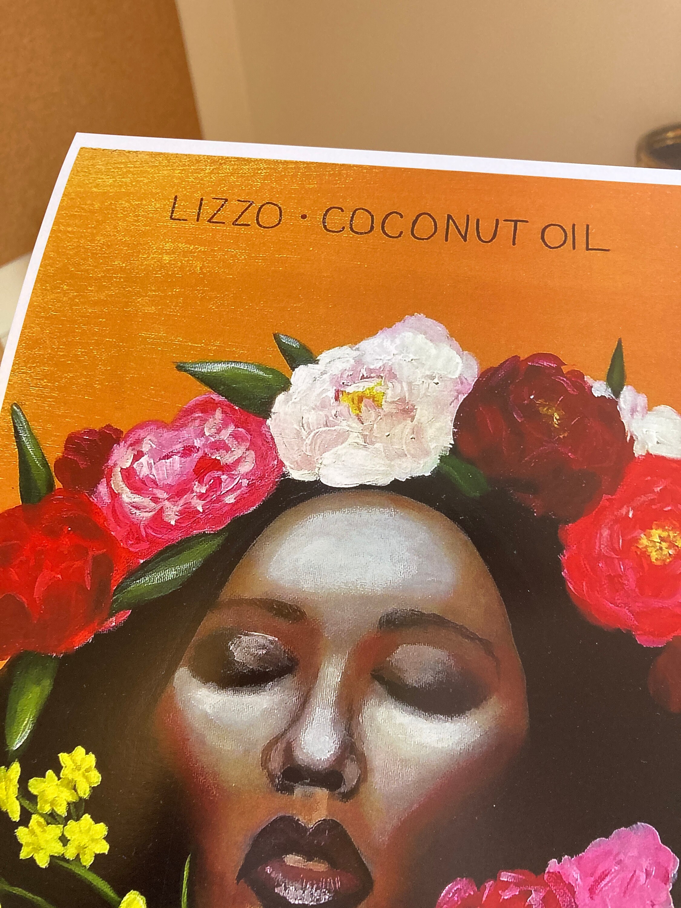 Cubierta del álbum lizzo Coconut Oil Etsy