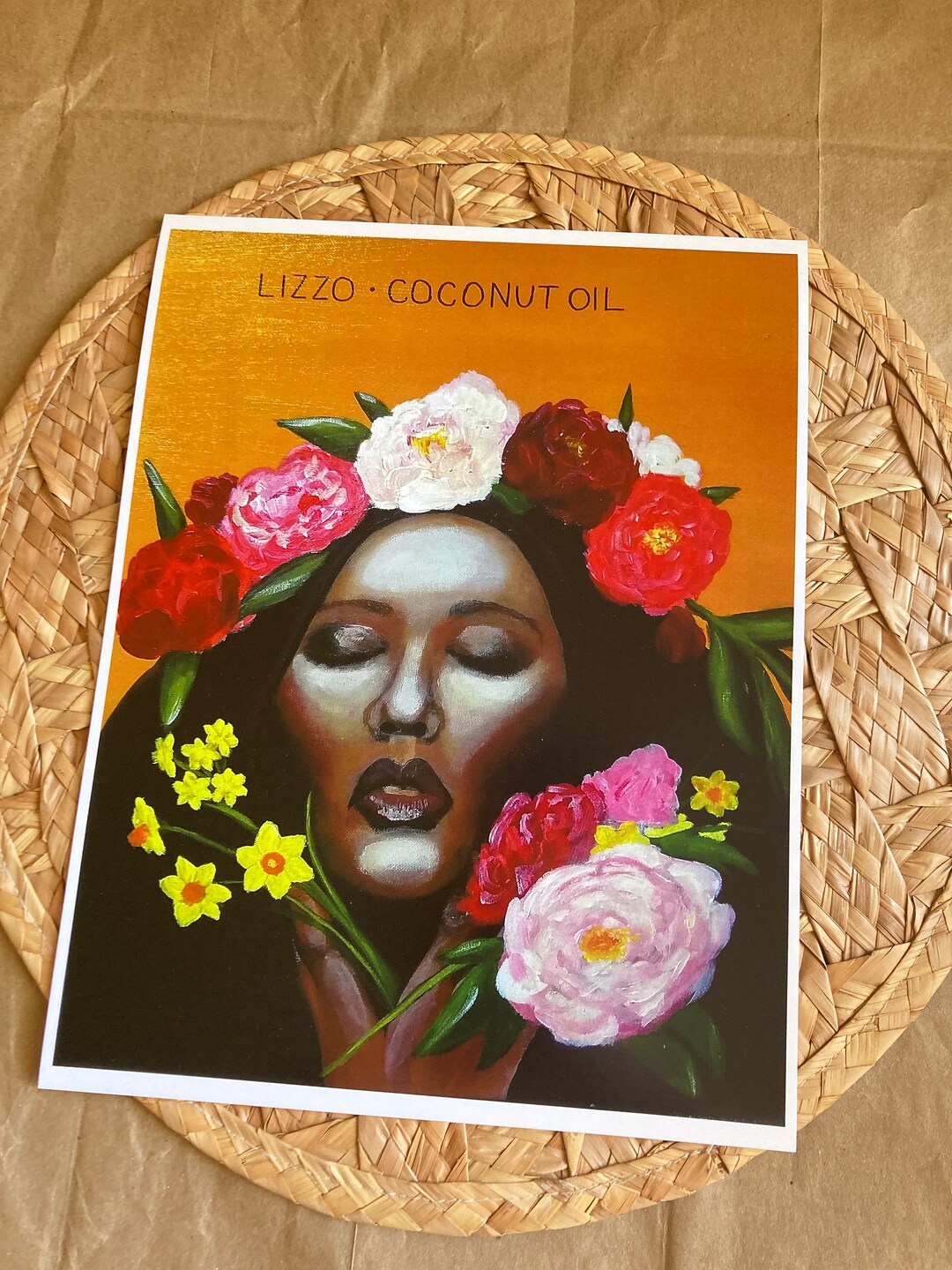 Lizzo Coconut Oil Album Cover Etsy