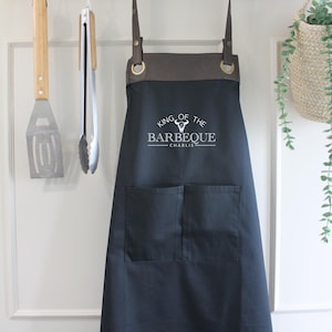 Delantal de barbacoa personalizado: regalo para papá, esposo o abuelo / Cumpleaños, Día del Padre / Delantal de barbacoa para hombre / Envío gratuito al Reino Unido