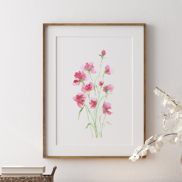Flower Wall Art Etsy