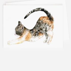 Cat Greeting Card - Cat Stationary - Cat Artwork - Cat Card Set - Cat Gift - Cat Birthday Card