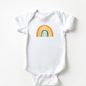 Minimal Rainbow Onesie® – Personalized Rainbow Baby Unisex Onesie® – Rainbow Baby Shower Gift – Boho Baby Clothes– Cute Baby Onesie®