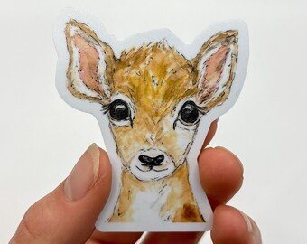 Deer Vinyl Sticker, Deer Decal, Woodland Sticker, Waterproof Sticker, Waterbottle sticker, car decal, laptop sticker, bumper sticker