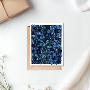 Floral Greeting Card - Floral Artwork - Blank Card - Flower Sympathy Card