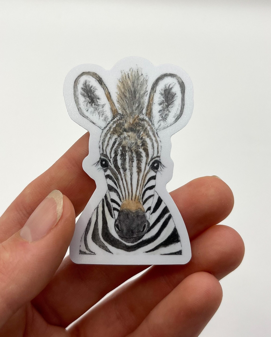 Zebra Vinyl Sticker, Zebra Decal, Safari Sticker, Waterproof Sticker