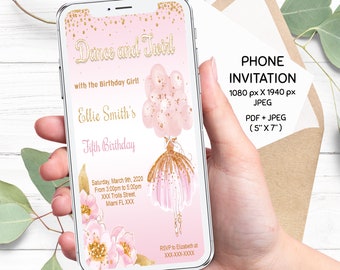 Invitation De Ballerine Etsy