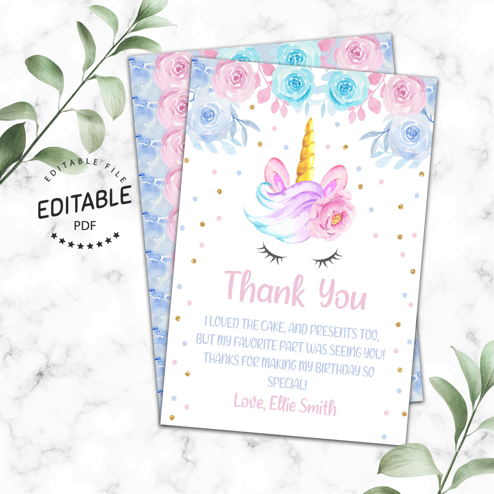 Unicorn Invitation Unicorn Birthday Unicorn birthday party | Etsy